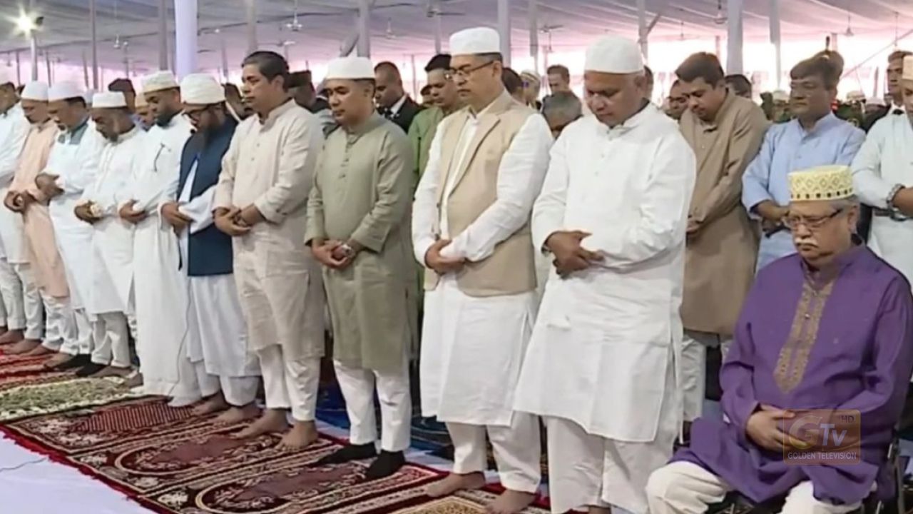 জাতীয় ঈদগাহে ঈদুল আজহার প্রধান জামাত অনুষ্ঠিত