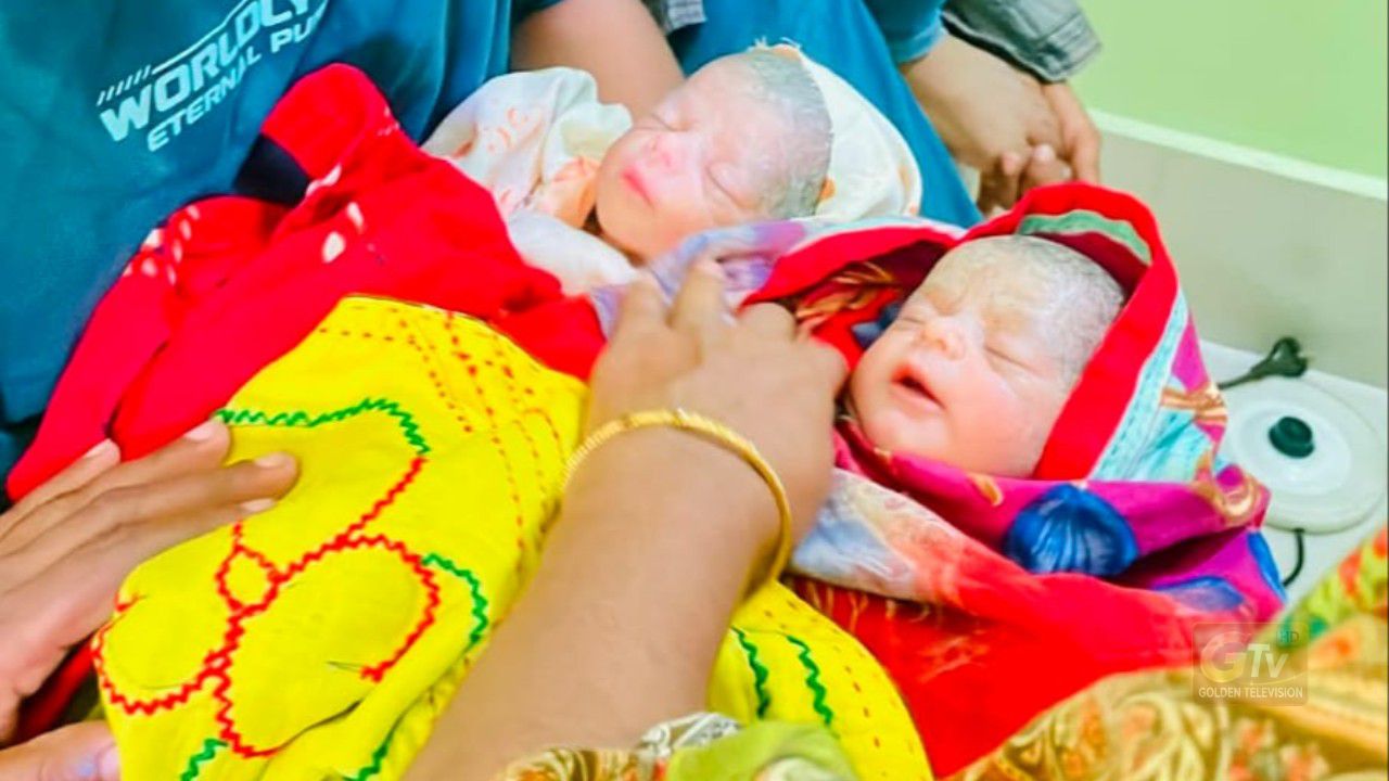 রাতুল আহমেদের ঘরজুড়ে আনন্দের জোয়ার, একসঙ্গে এলো দুই রাজকন্যা।