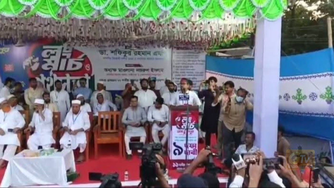 পলাশবাড়ীতে ১১ দলীয় জোটের পথসভা